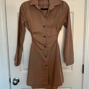 Button down shirt dress